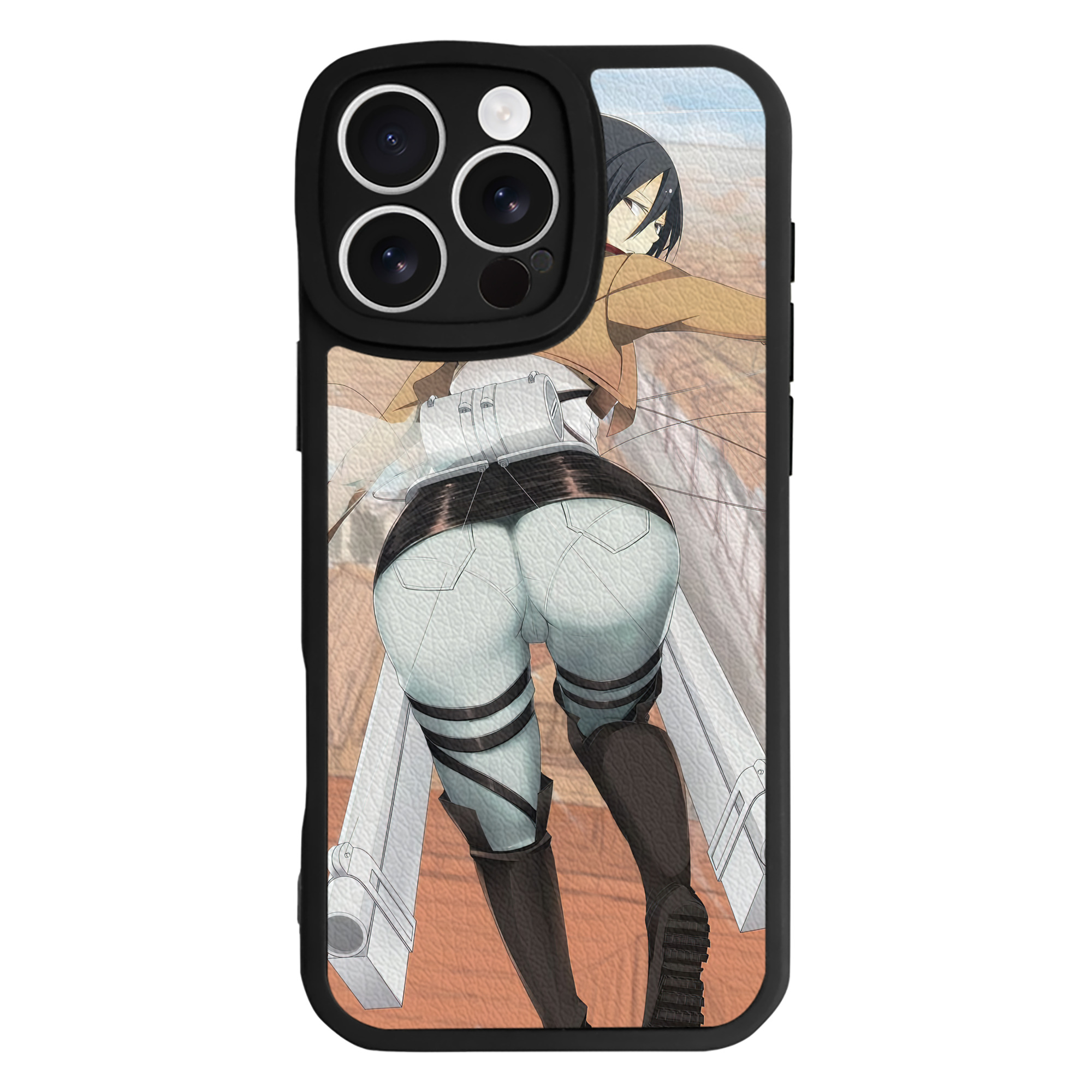 （画像用） 進撃の巨人 Attack on Titan 【iPhone 16シリーズ対応】シリコンスマホケース（レザー調） 材質：シリコン